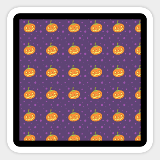 Halloween Seamless Pattern Sticker